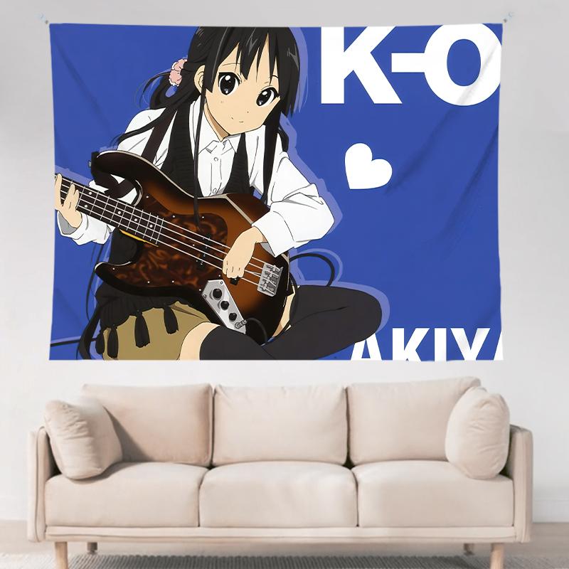 KOn Maid Аниме Девушки Настенный Гобелен Японская Анимация Искусство Декор Спальни Подарок Отаку Милые Персонажи Домашний Декор Постер 74x94cm(29x37in)