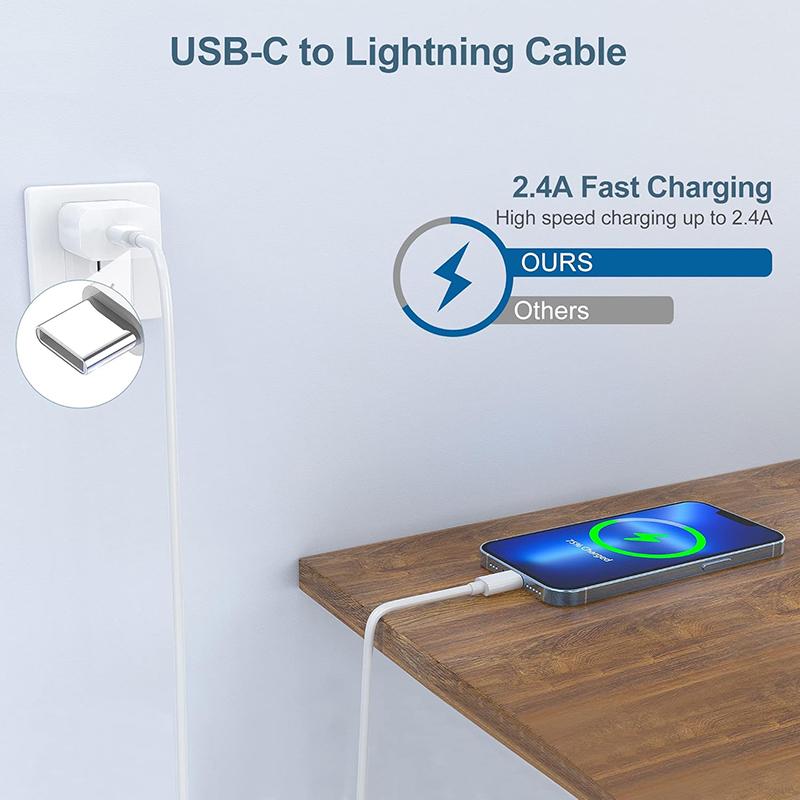20W PD Lightning Cable Type C To Lightning Fast Charging Cord MFI Certified Wire for 14 13 12 11 Pro Max XS Max XR 6 7 8