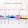 Deli Colorful Long Tail Clip Ticket Holder Medium 8554es Binder Clip Folder Exam Ticket Clips Binder Clip Iron Clip