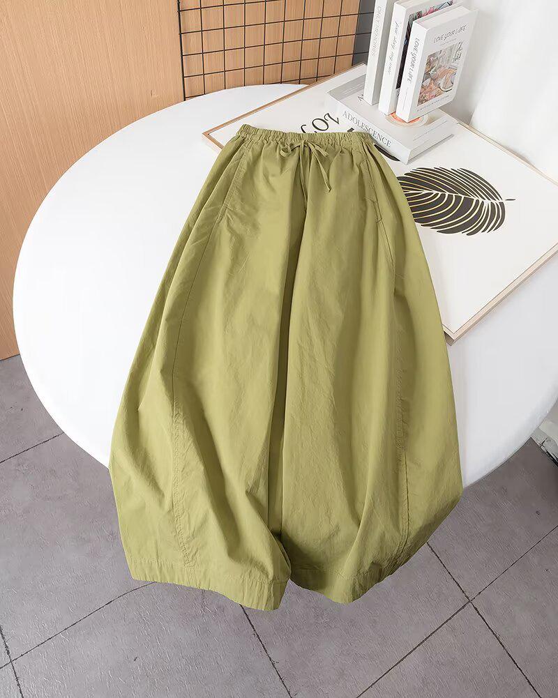 

Женские брюки-фонарики с высокой талией от BM&MD&ZA - Весенне-летняя мода Large зелёный