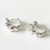  Sterling Tone Korean Twist Women Earrings Ear Buckle Hoops Earrings Souvenir Present Luxurious Earing Gold Tone Fine Accessories