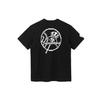 New Era Graphic Print Casual T-Shirt Unisex Tops Black 12715393