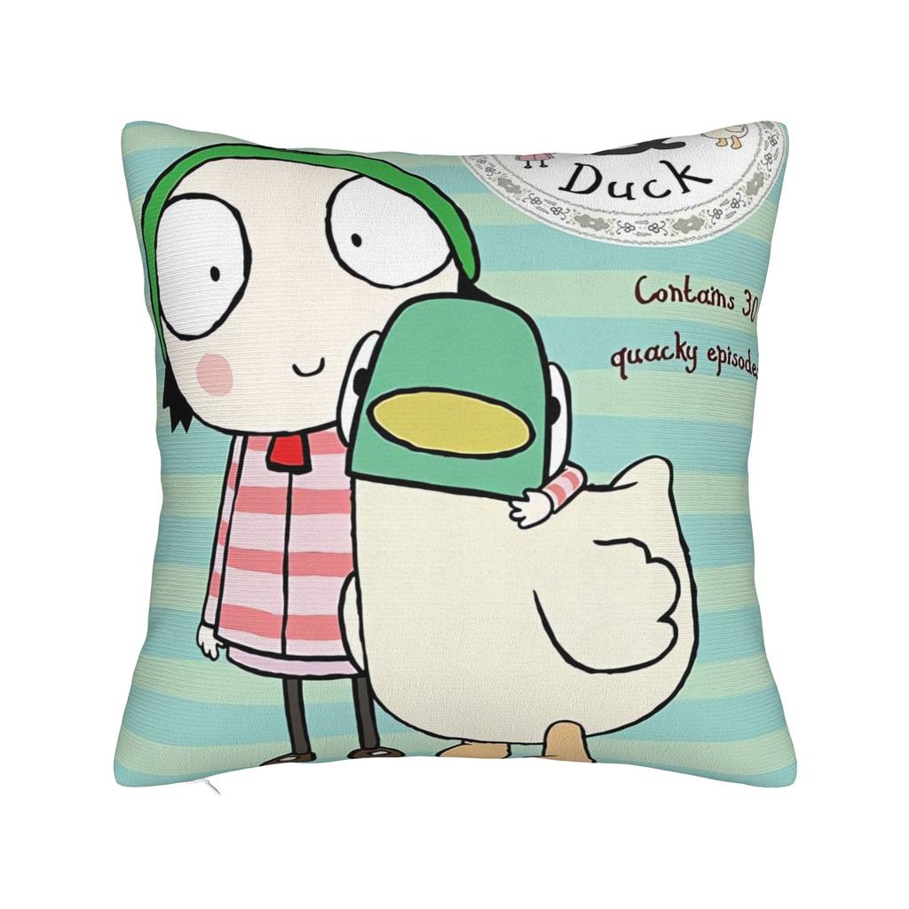 Sarahs And Duck Pillow Case Soft Pillow Cover For Chair Sofa Home Decor Cute Funny Pillowcases