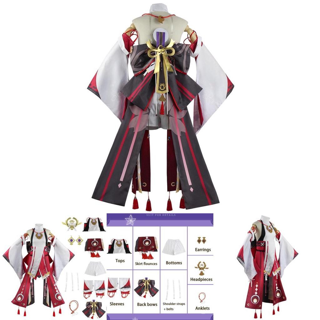 Yae Miko Guuji Yae Cosplay Costume Uniform Outfits For Halloween