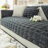 Rabbit Plush Sofa Cushion In Autumn and Winter, Thickened Plush Seat Cushion, Non Slip Leather Sofa Cover, New Cover Cloth Towel