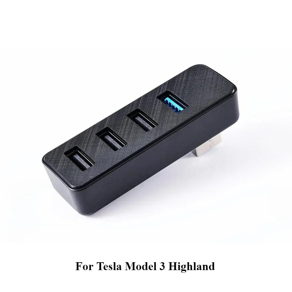HUB for Tesla Model 3 Y Glove Box Docking Station USB Expansion Connect Games Ambient Lights Model3 Highland ModelY Juniper YL