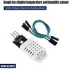 6PCS DHT22/AM2302 Digital Temperature and Humidity Sensor Module 3Pin Temperature Humidity Monitor Sensors Replace SHT11 SHT15 Module with Cable for