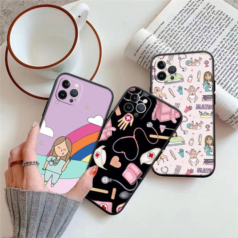Arzt Krankenschwester Muschel Handyhülle für Samsung Galaxy A11 A12 A13 A15 A52S A53 A55 A56 A70 A71 A72 A73 F06 F16 F56 S10 Plus S10e