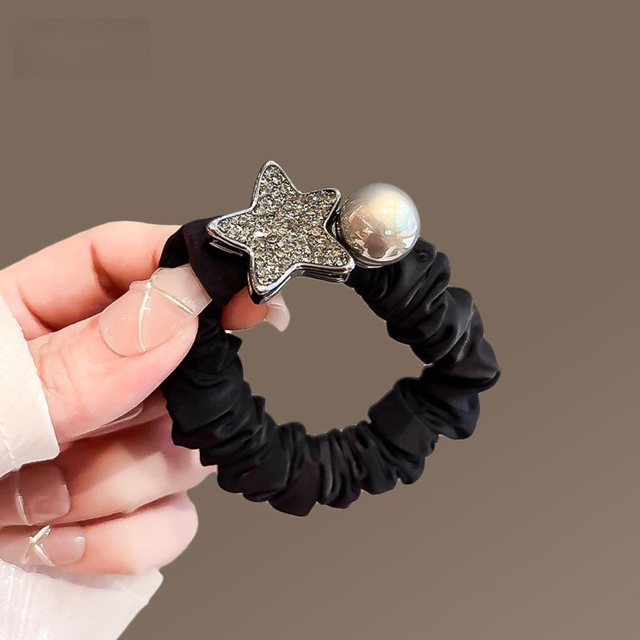 Super Immortal Butterfly Hair Rope Mori Imitation Crystal Durable Headrope Delicate Hair Tie Women's Rubber Band Hair Rope Headgear