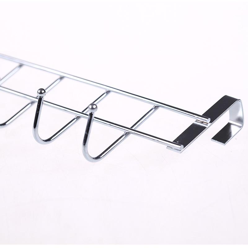 Bolded Stainless Steel Five-hook Cabinet Door Back Type 5-hook Door Head Hanger Coat and Hat Hook