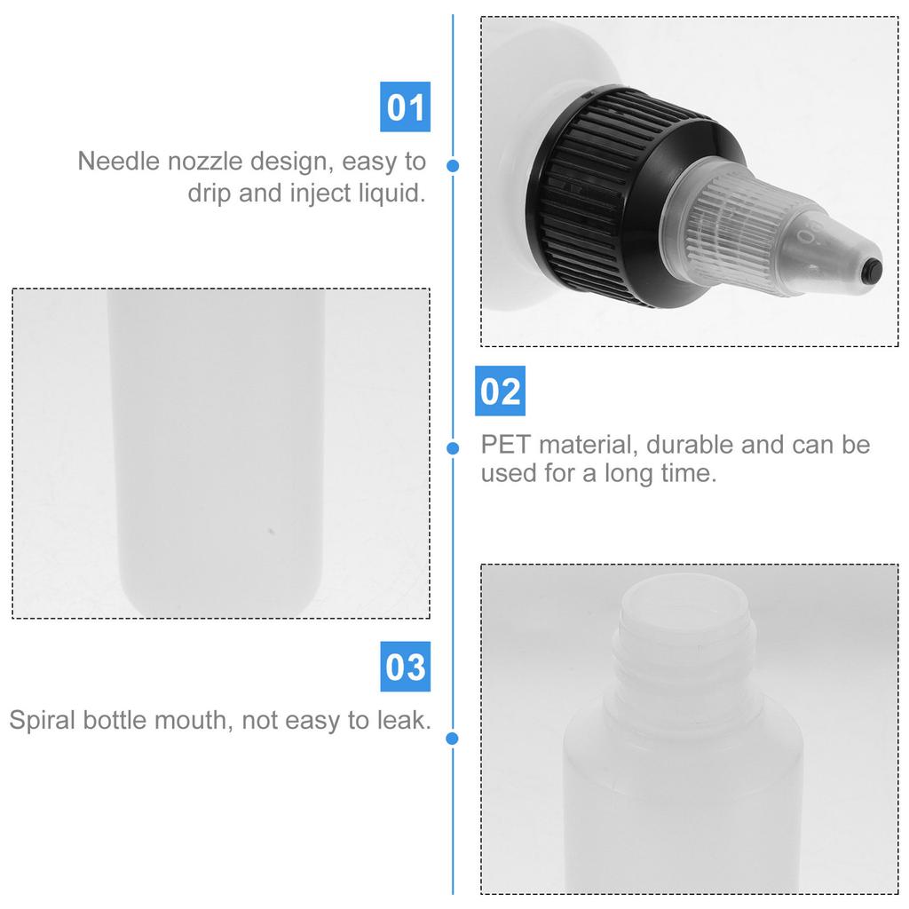 20Pcs Squeeze Bottles Empty 60Ml Drip Bottles for Watercolor Pigment Paint Dispensing Liquid Containers Art Craft Supplies