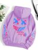 Hot Happy Day Graffiti Print Hoodie Street Hip Hop Hoody Women Men Fashion Crewneck Versatile Hoodies Vintage Oversize Clothes