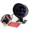 2 IN 1 Water Temperature Gauge Digital Led Voltmeter Water Temp Joint Pipe Sensor Car Truck Motorcycle Car Temperature Sensor