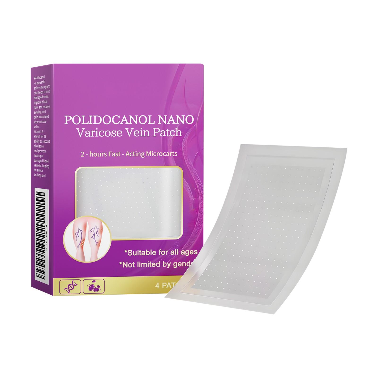 

Nano Varicose Veins Plaster, Nano Microneedle Patch для варикозного расширения вен, успокаивающий ноги мужчин и женщин(1шт) One Size фиолетовый