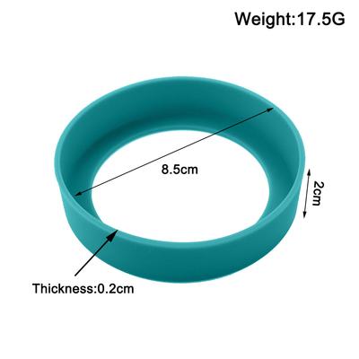 1Pc Diameter 8.5cm 17.5G 28 Colour Soft Silicone Cup Bottom Cover Wear Resistant Ring Sleeve Sheath Anti Slip Good Toughness