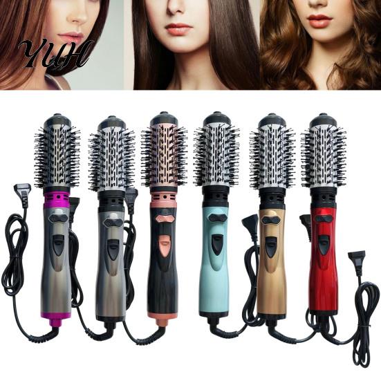 Asciugacapelli Portatile per Viaggio 3-in-1 Spazzola ad Aria Calda Rotante, E Spazzola Styling Impostazioni Fredde, Styler Lisciante Arricciante Anti Scottatura