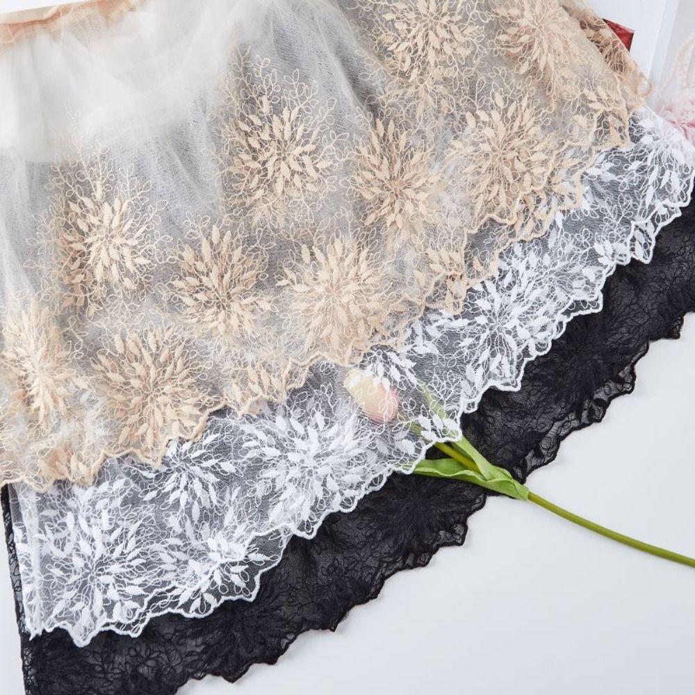 70cm Safety Skirt Petticoat Flower Lining Petticoat Women Soft Lace Underskirt Slips Spring