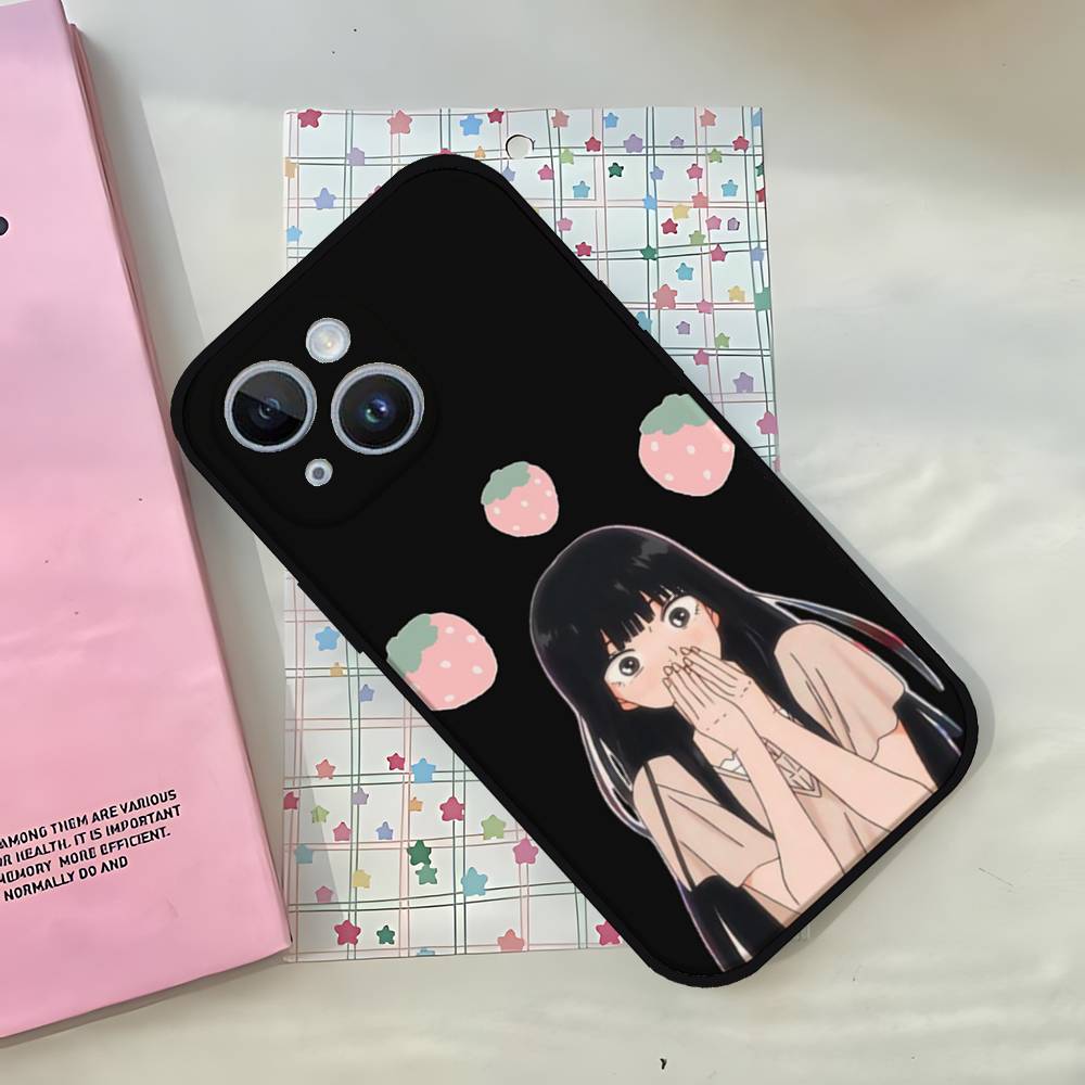 K-Kimi Ni T-Todoke Sawako Phone Case For IPhone 1716 15 14 13 Pro Max 11 12 Mini X Xs XR Black Silicone Cover