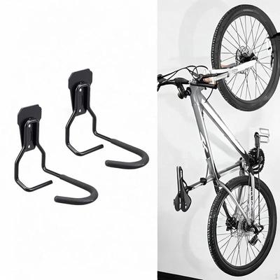 2 Piezas Ganchos para Bicicleta para Garaje Soportes Alta Capacidad de Carga Hierro Colgadores de Viga Almacenamiento