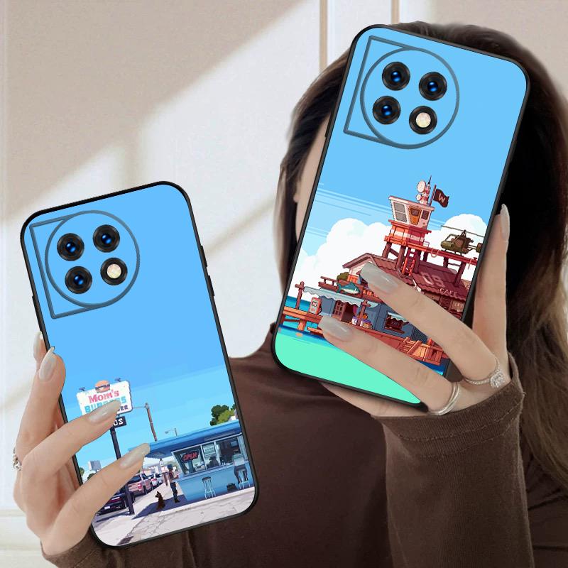 Sunset Xia Street For Oneplus 8T 9 9R 10 Pro 11 12 13 13R 5G ACE 5 Nord2 4 CE 3 4 Lite N20 SE N200 silicone soft phone case