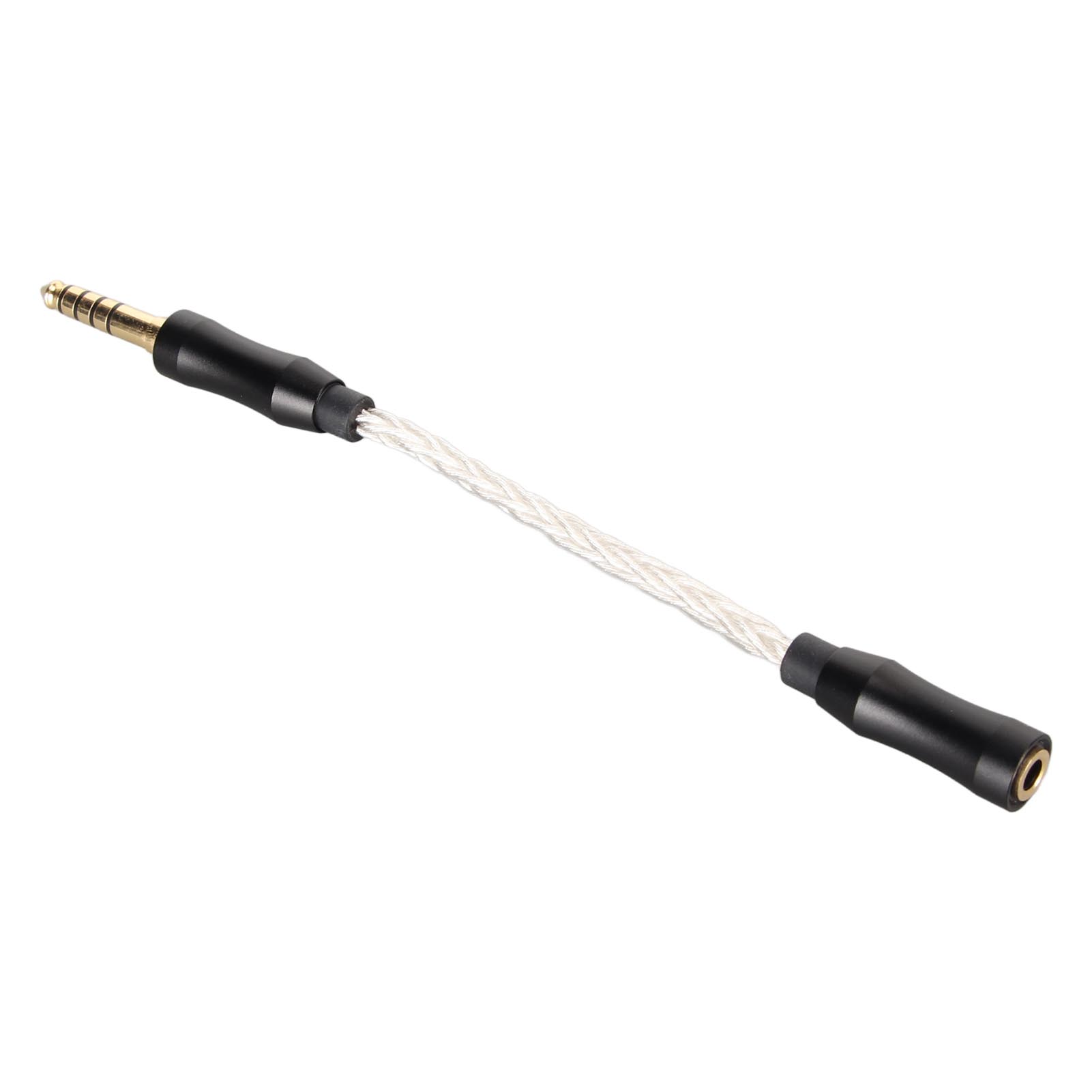 

Кабель-адаптер для наушников 3,5 мм на 4,4 мм, позолоченный, стерео 3,5 мм, гнездо на 4,4 мм, сбалансированный штекер серебряный