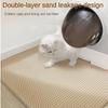 Alfombrilla para Arena de Gato Doble Capa EVA Almohadilla para Arena de Gato Agujero Grande Antideslizante Filtro de Arena para Gato Alfombrilla para Caja de Arena para Gato Accesorios para Gatos