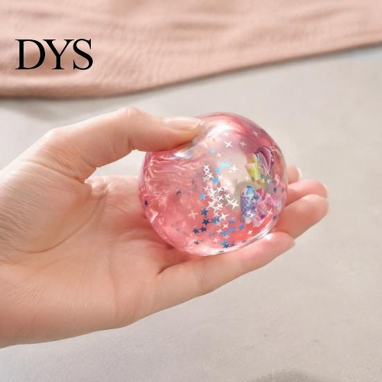 Ocean Themed Sensory Toys Theme Stress Relief Ball, Soft Shapeable Ball Toy, No Rebound Transparent Squeeze Toy for Anxiety Reduction Decompression