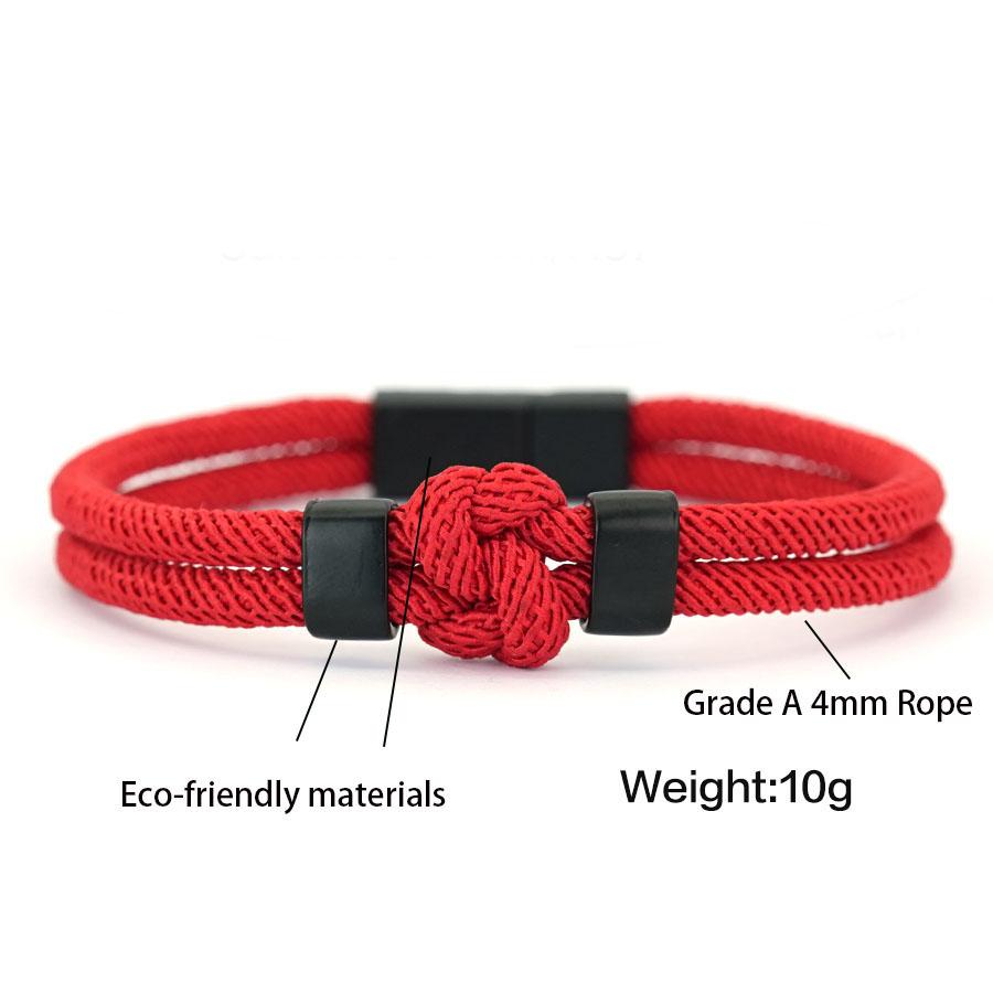 Noter New Design Men Rope Bracelet 6 Color Options Grade A 4mm Nylon Cord Versatile Casual Wrist Jewelry Perfect Gift For Him