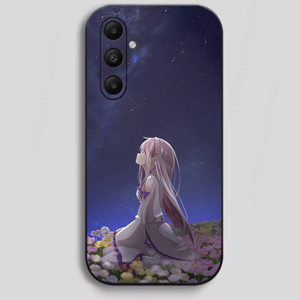 Japan Anime ReZERO Phone Case For Samsung Galaxy A13,21s,22,31,32,40,52,71,A91 Soft Black Shell