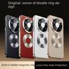 Luxury Vegan Leather Case for Huawei Mate 80 Pro Max 80 Pro 70 Pro + Mate 60 Pro Double Ring Magnetic Lens Protection Cover