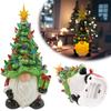 Newest Christmas Decoration Resin Gnome Xmas Tree Figurines Statue Ornaments Creative Dwarf Miniatures Desktop Decoration Crafts