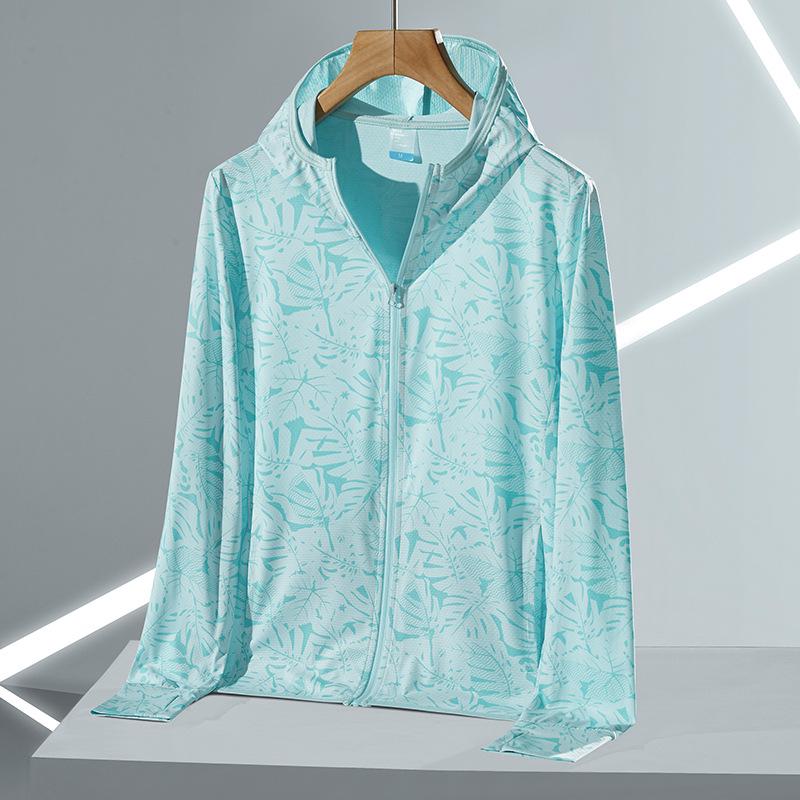 UPF50+ UV Protection Hooded Ice Silk Jacket for Men & Women - Long Sleeve Summer Sun Shirt