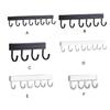 Wall Mounted Key Holder Household Indoor Towel Keys Hat Fixed Hanger Kitchen Bathroom Aluminum Multi-hook Hanging Rack