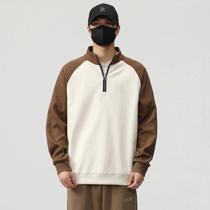 Мужской свитер мужской весна и осень круглый вырез модный бренд мужской топ с длинным — фото 9