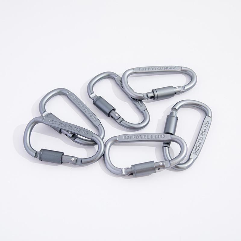 Premium Aluminum D-Shaped Multi-Functional Carabiner