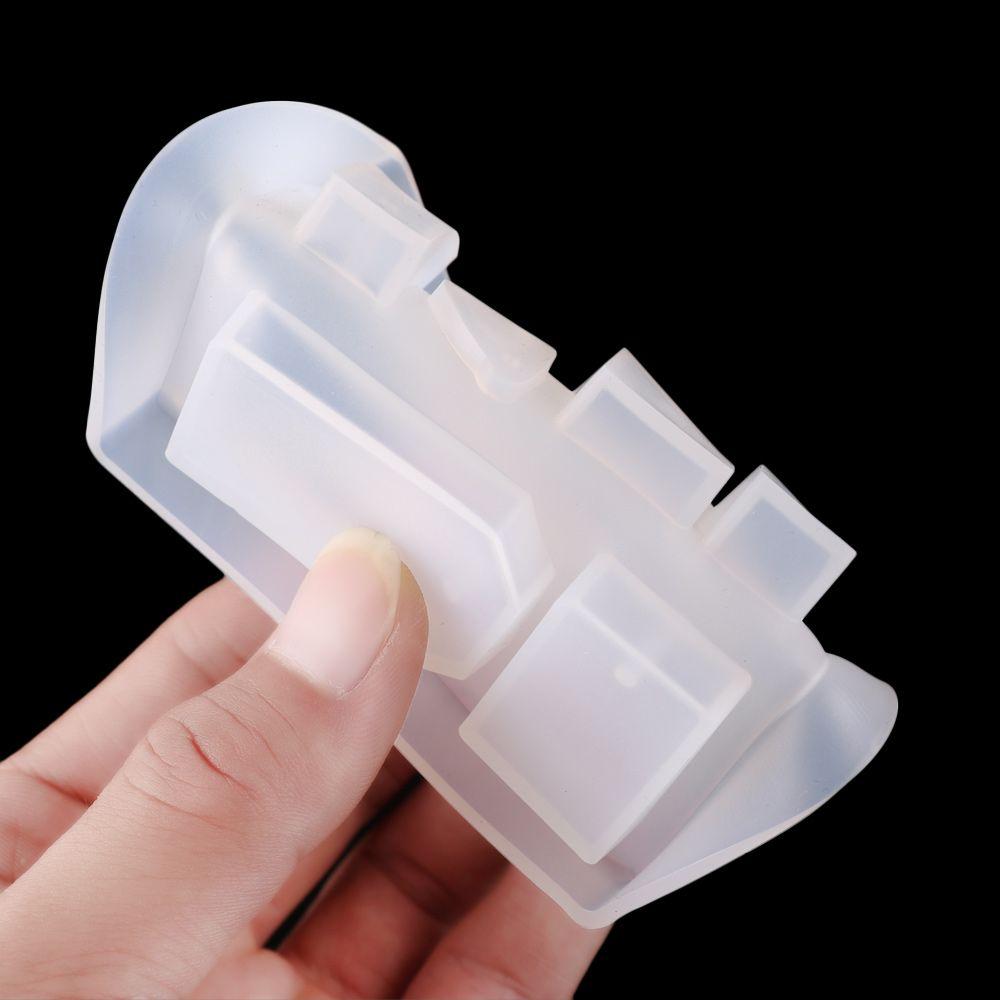 Transparente Schmuckherstellungswerkzeuge Epoxid-DIY-Harzformen Silikonformen Schlüsselanhängerform