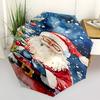 1 Stück Weihnachtsbaum-Regenschirm mit Weihnachtsmann, Automatisches Öffnen/Schließen, Langlebiges 8-Rippen-Gestell, Kompaktes FaltDesign, Ideales Geburtstags-/Feiertagsgeschenk 1152A