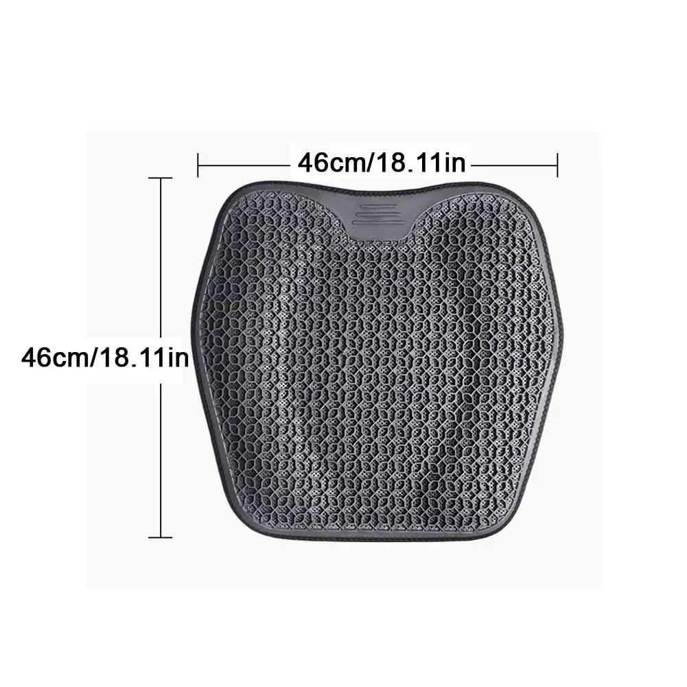 NEW Car Seat Cushion Summer Lumbar Support Honeycomb Gel Ice Thread Seat Backrest Ventilation Breathable Car Cushion Accessories
