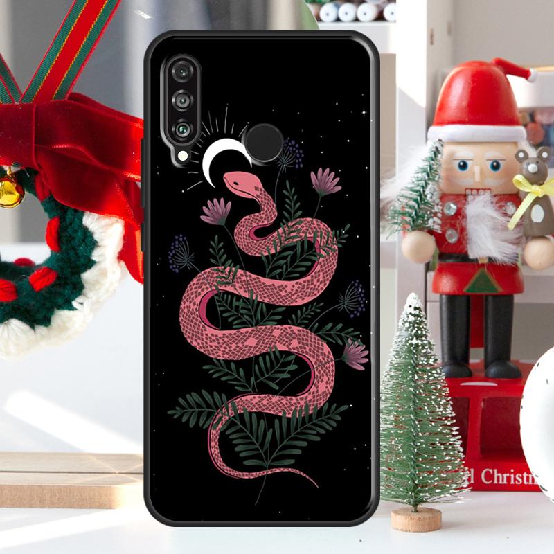 The Snake and Fern For Huawei Nova 12i 11i 8i 12s Y73 Y72 Y61 Y91 Y90 Y70 Y60 9 10 SE P60 Pro P30 P40 Lite Case