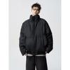 Men's American-Style Winter Warm Cotton Jacket, Loose Fit, Short PU Leather, Padded, Niche Design.