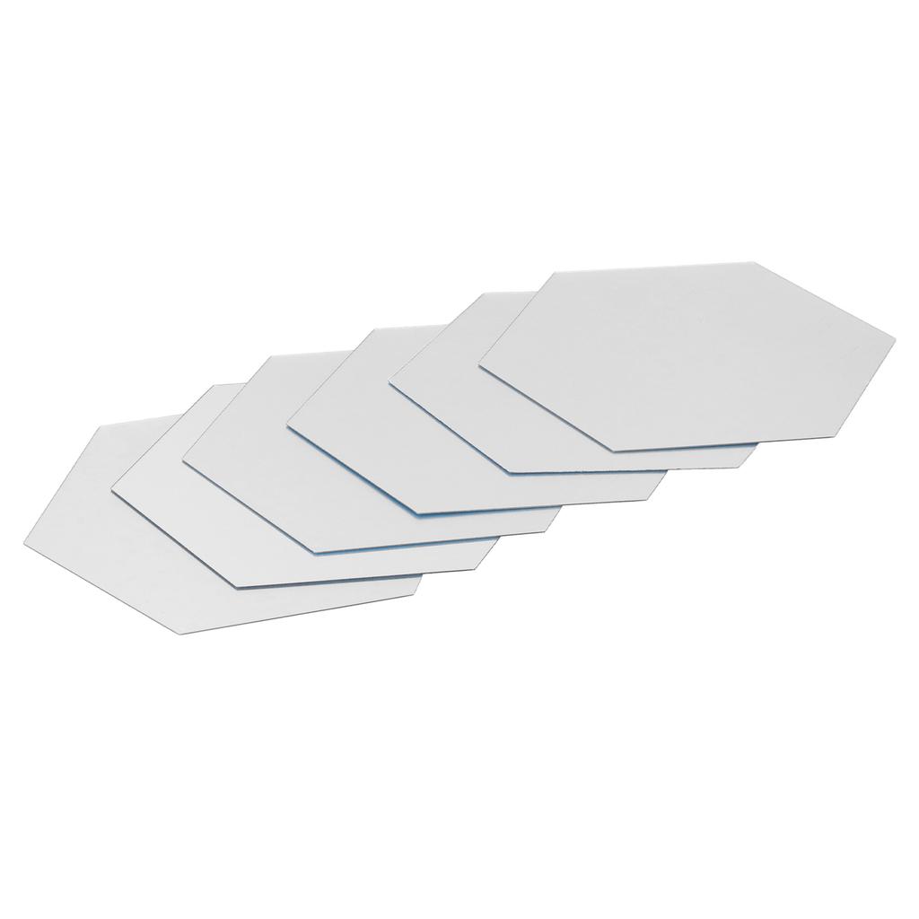 Spiegel Wandaufkleber Abnehmbare Hexagonale Aufkleber Heim Wohnzimmer Schlafzimmer Dekoration Silber 18x16x9.2cm (234 Stück Aufkleber) 32 Stück