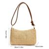 Beach Handbag Weave Straw Bag Multicolor Raffia Shoulder Bag Fashion Beach Crossbody Bag  Holiday