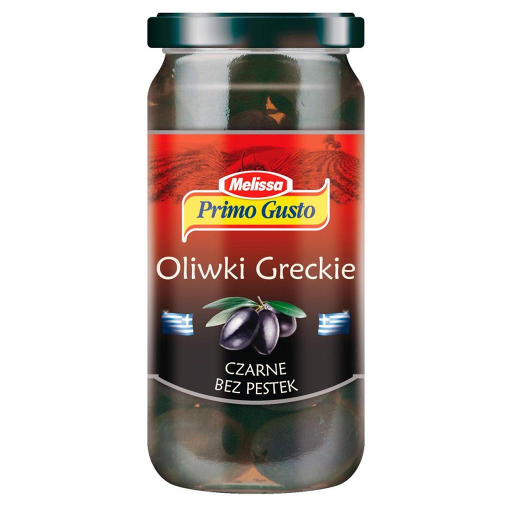 Primo Gusto Melissa Pitted Greek Black Olives 230 G