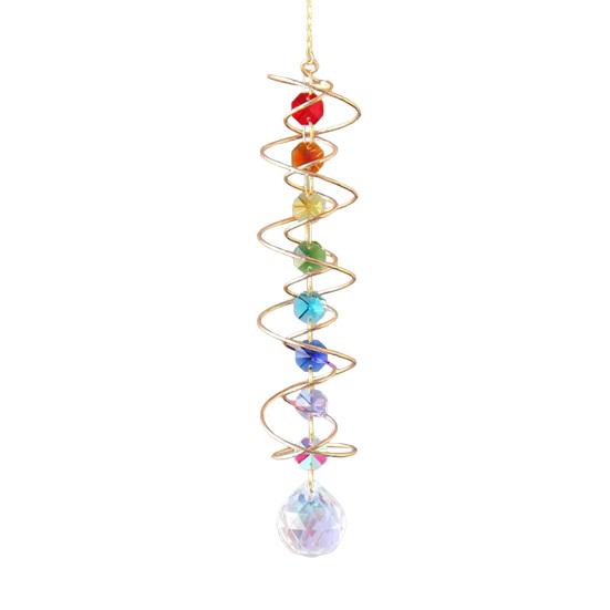 Pencereler İçin Kristal Güneşlikler, Renkli Şifa Işığı Kristal Güneşlik, Prizma Kristal Sarkıt Kolye, Spiral Rüzgar Çanları, İç Mekan Dış Mekan Teras