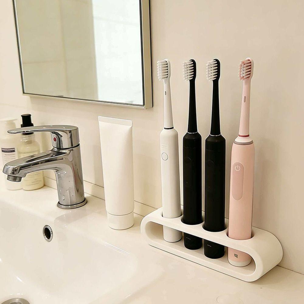 4 Holes Toothbrush Organizer Eco-friendly Bathroom Storage Rack Vanity