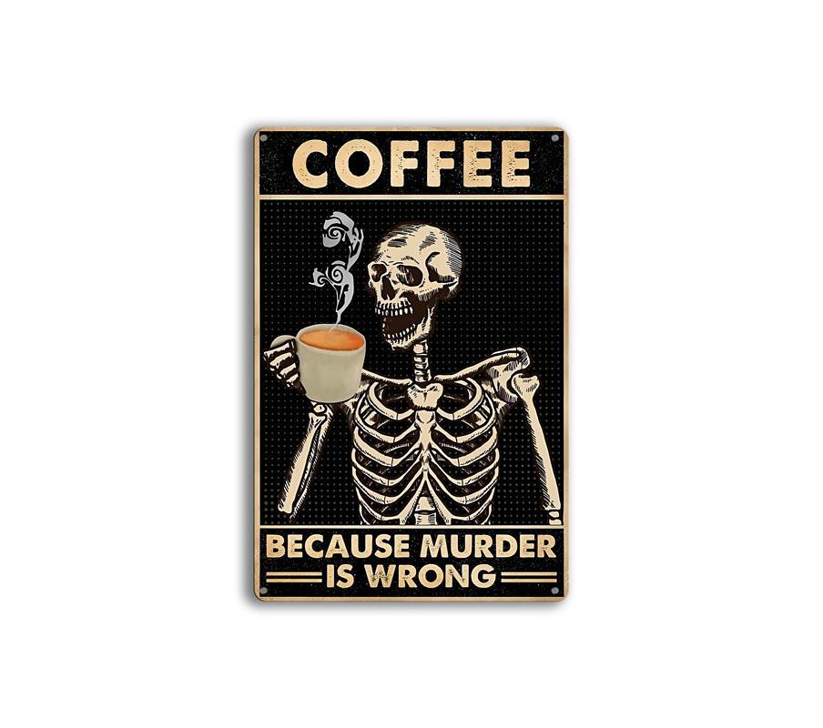 Anime Skeleton Wall Painting Vintage Metal Poster Board Modern Aesthetics Home Decoration Tin Sign Bar Garage Decor Plate Sign