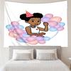 Gracie's-Corner Print Tapestry, Backdrop, Easy Setup, Ideal for Bedroom, Office & Living Room, with Aesthetic Wall Hanging Decor.