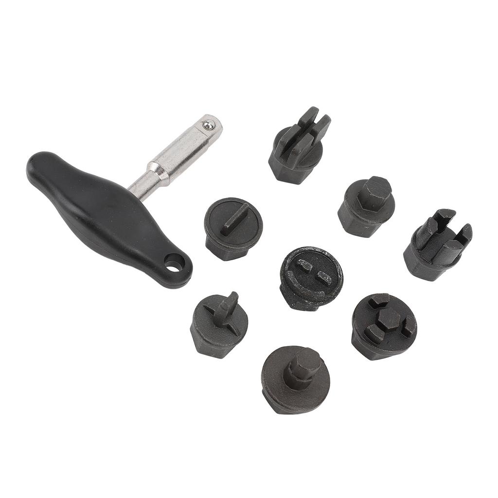 9Pcs Oil Pan Drain Plug Repair Kit Portable Versatile Oil Sump Drain Plug Tool Set for Plastic Oil Pan Oil Drain Plug