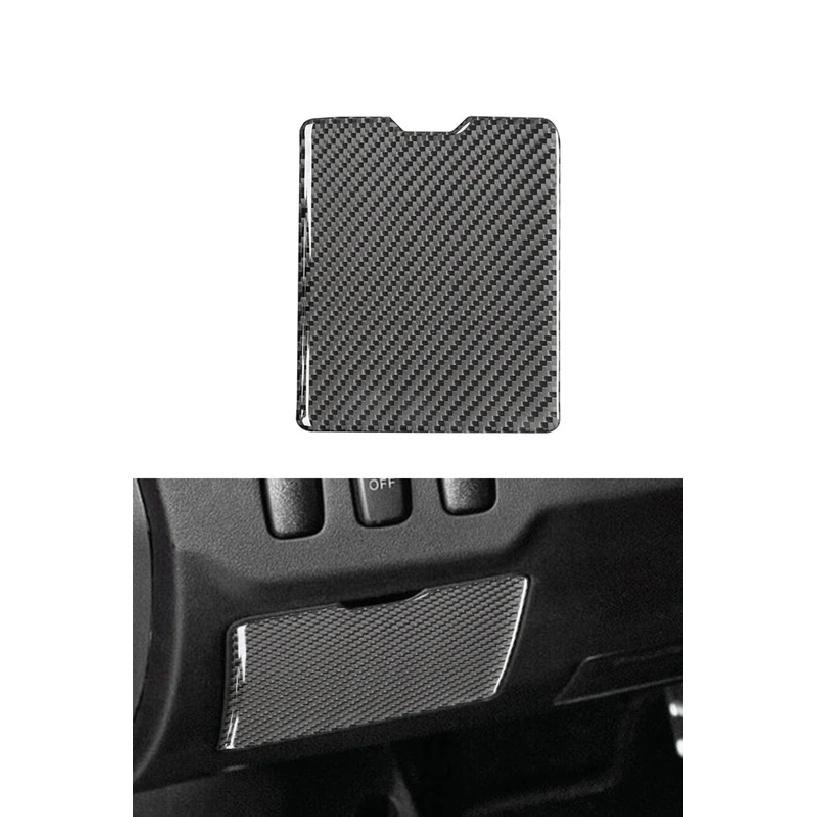 Carbon Fiber Driver Side Storage Door Panel Cover Sticker For Mitsubishi Lancer GT GTS ES DE 2008-2015 Modified Car Accessories