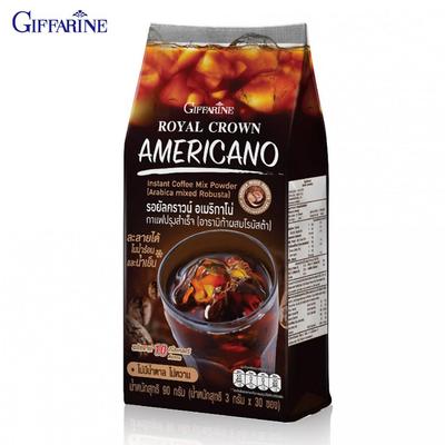 Giffarine Royal Crown Americano Instant-Kaffee-Mixpulver (Arabica gemischter Robusta)  3 g x 30 Beutel 41218